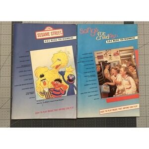 A-B-C Music for Beginners KEYBOARD LOT SESAME STREET and SONGS for CHILDREN Book